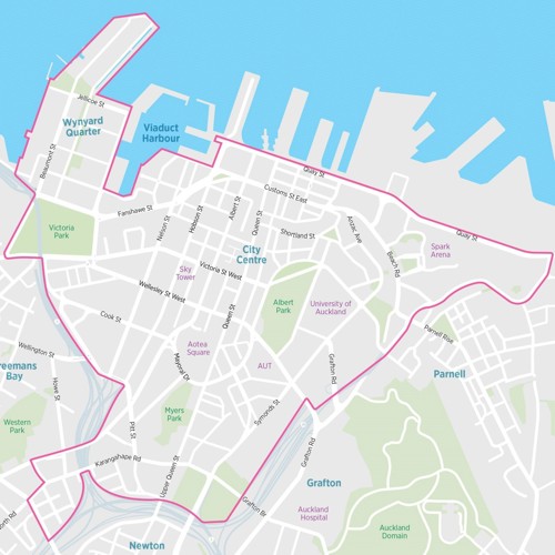 Map showing project area for Room to Move in the City Centre.
